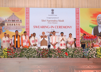 NDA Leaders Congratulate Himanta Biswa Sarma on Taking Oath as Assam CM Again