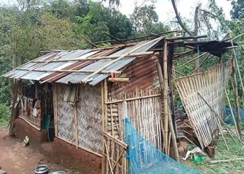 Debbarma Provides Aid to Cyclone-Hit Family in Simna