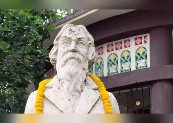 BJP demands proper Tagore statue in Bishalgarh