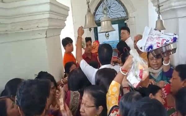 Huge Crowd at Ujjayanta Palace for Mangalchandi Puja