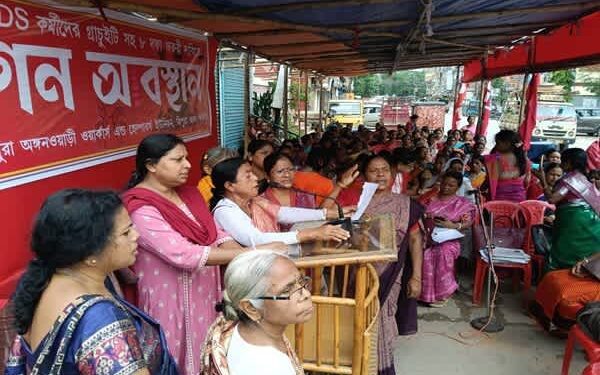 Agartala protest: Anganwadi staff seek job security