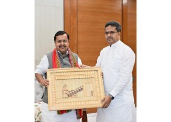 CM Saha Discusses Party Matters in Delhi