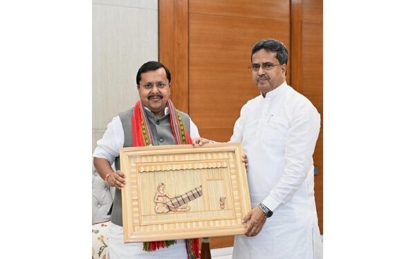 CM Saha Discusses Party Matters in Delhi