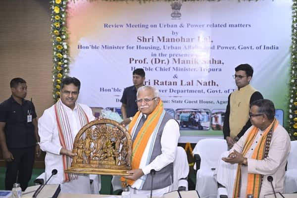 Union Minister Khattar Reviews Tripura Power Sector, Pushes for Faster Reforms