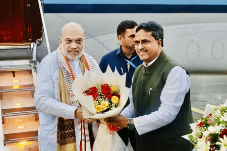 Amit Shah Reviews India-Bangladesh Border Security in Tripura