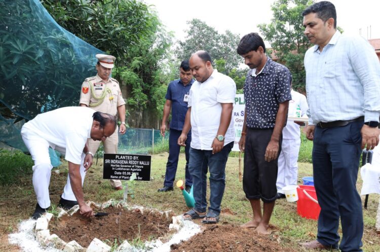 Tripura Governor joins World Environment Day plantation