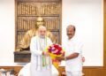 Amit Shah Meets Tripura Governor in New Delhi