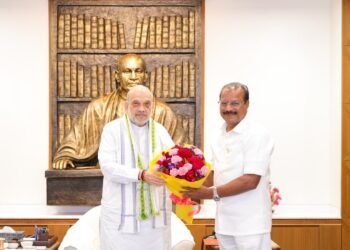 Amit Shah Meets Tripura Governor in New Delhi