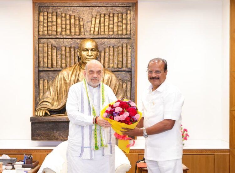 Amit Shah Meets Tripura Governor in New Delhi