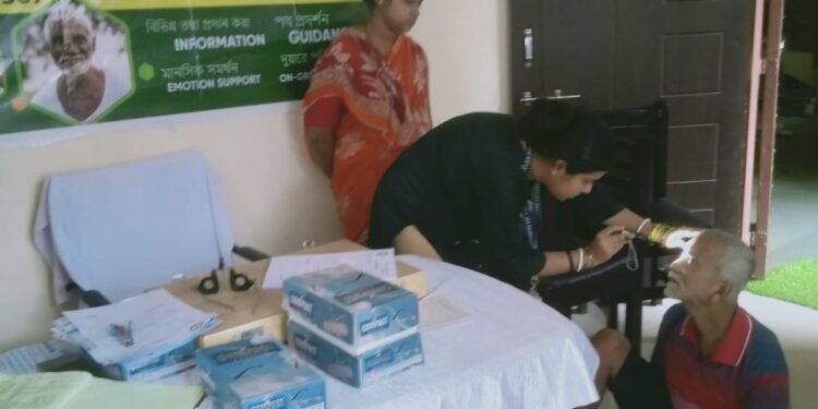 Free Eye Screening Camp Organized for Senior Citizens at Mahatma Gandhi Memorial Old Age Home