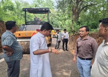 MLA inspects road project to boost Kalyanpur connectivity