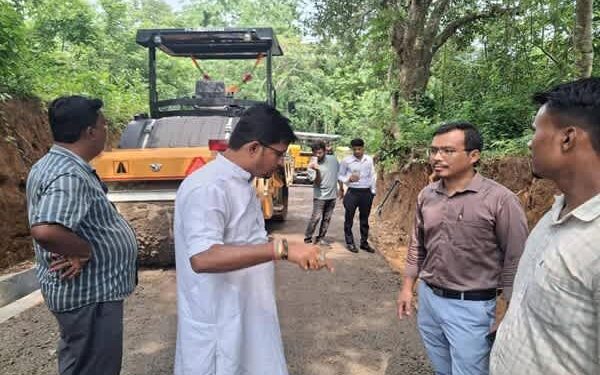 MLA inspects road project to boost Kalyanpur connectivity