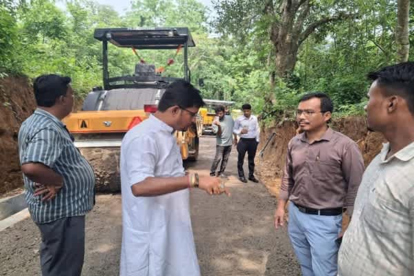 MLA inspects road project to boost Kalyanpur connectivity