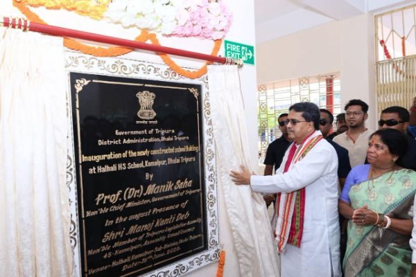 CM Manik Saha Inaugurates 15 Development Projects in Dhalai, Highlights Welfare and Growth Initiatives