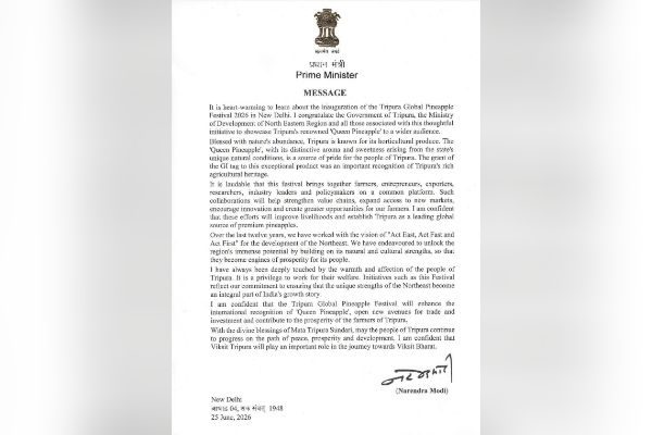 PM Modi spotlights Tripura Queen Pineapple