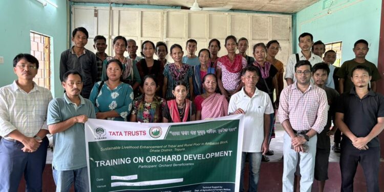 Tribal farmers trained in scientific orchard development