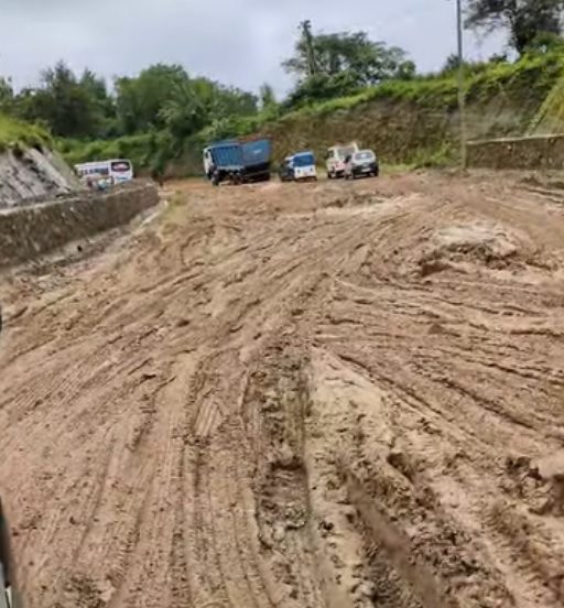 NH-108B Waterlogged, Commuters Face Major Hardship