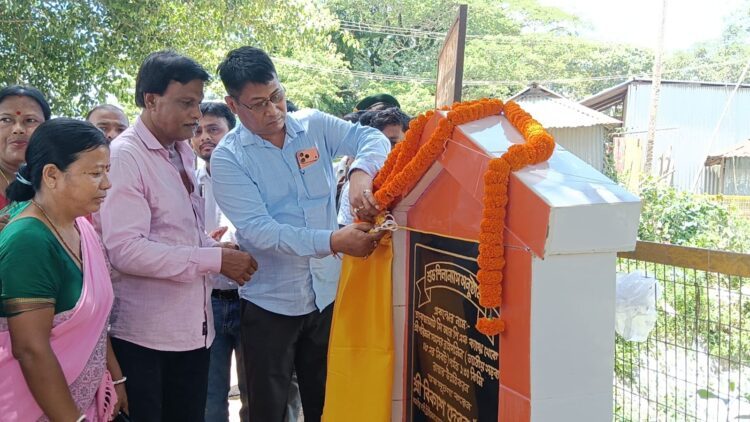 Tripura Minister lays foundation for Teliamura road