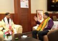 Tripura Assembly Speaker Rampada Jamatia meets Assam counterpart Ranjit Dass