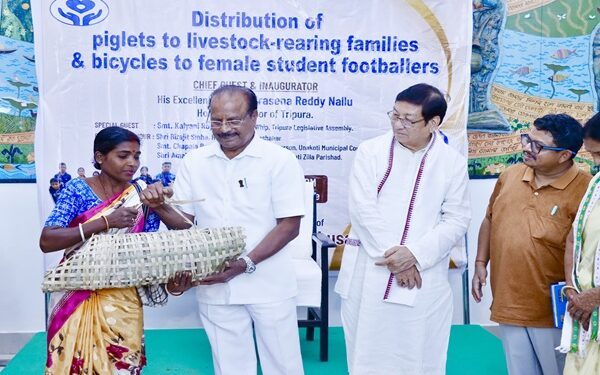 Unakoti: Governor inaugurates welfare distribution drive