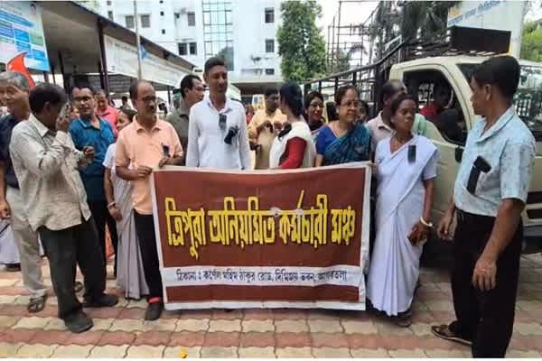 Black Day Protest Over Job Regularisation