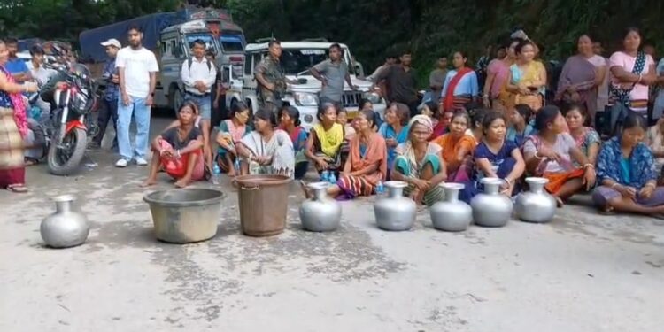 Water-Starved Villagers Block Tripura’s Lifeline Highway
