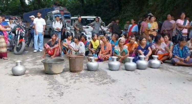 Water-Starved Villagers Block Tripura’s Lifeline Highway