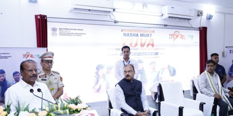 Governor Attends PM’s ‘Nasha Mukt Yuva’ Launch from Tripura Central University