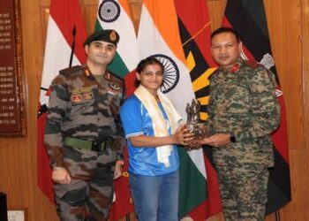 Asmita Dey Felicitated by Assam Rifles in Agartala