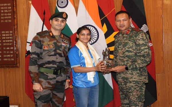 Asmita Dey Felicitated by Assam Rifles in Agartala