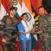Asmita Dey Felicitated by Assam Rifles in Agartala