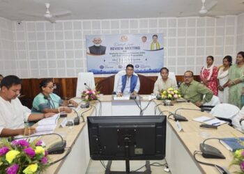 Bikash Debbarma reviews govt schemes in Sepahijala