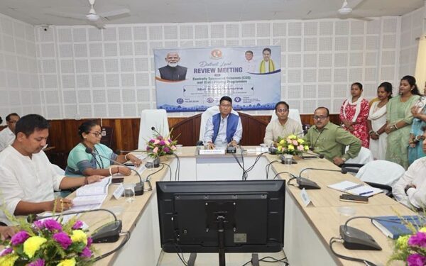 Bikash Debbarma reviews govt schemes in Sepahijala