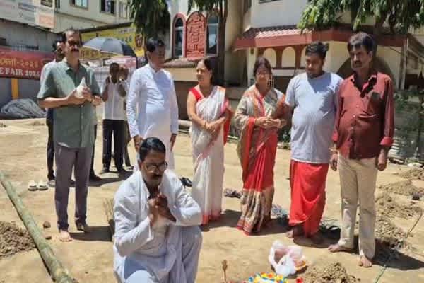 Ramnagar Sanghati Club Begins Puja Prep After Khuti Puja
