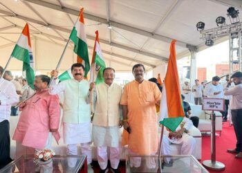 Rajib Bhattacharjee Hoists Tricolour At Official Residence