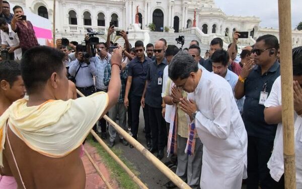 CM Manik Saha offers prayers at Ker Puja