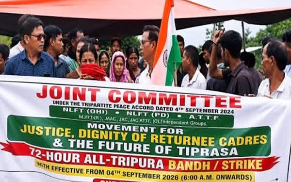 Tripura Bandh Disrupts Road, Rail Services