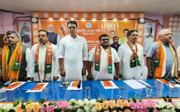 BJP Holds Organisational Meet Ahead of Tripura VC Polls