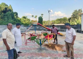 MLA Reviews Progress of Shyama Prasad Mukherjee Children’s Park in Kalyanpur