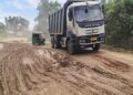 Water-Filled Potholes Make Pecharthal-Nabincherra Highway Hazardous