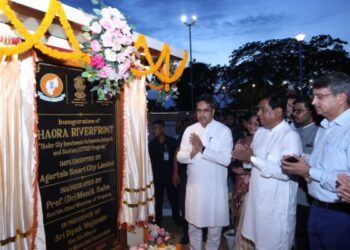 Saha Inaugurates Rs 96-Crore Haora Riverfront Project in Agartala