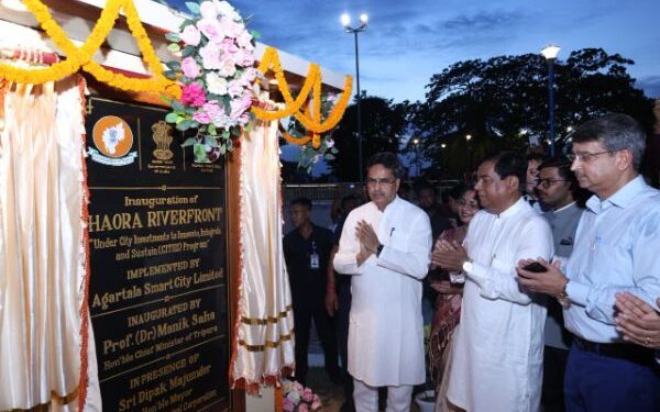 Saha Inaugurates Rs 96-Crore Haora Riverfront Project in Agartala