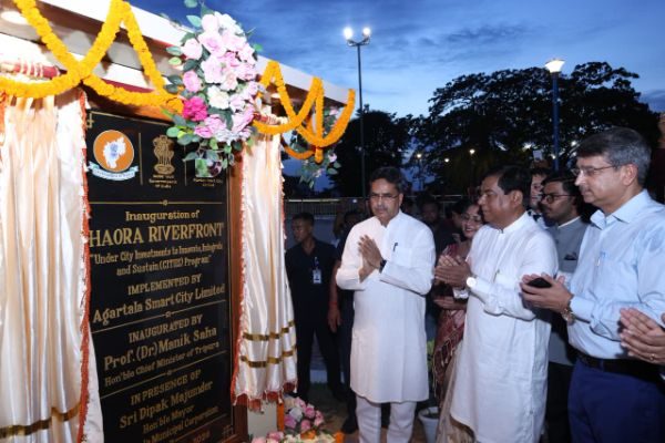 Saha Inaugurates Rs 96-Crore Haora Riverfront Project in Agartala