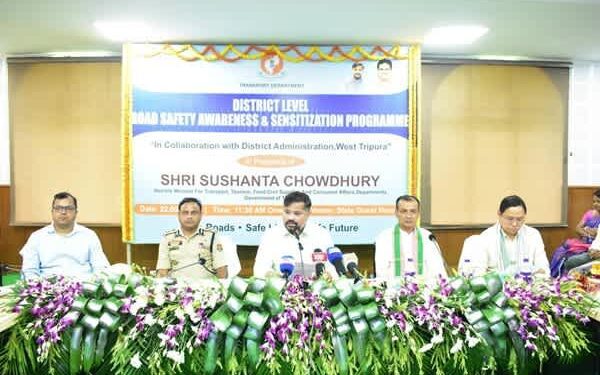 Tripura Calls for Greater Public Participation in Road Safety Efforts