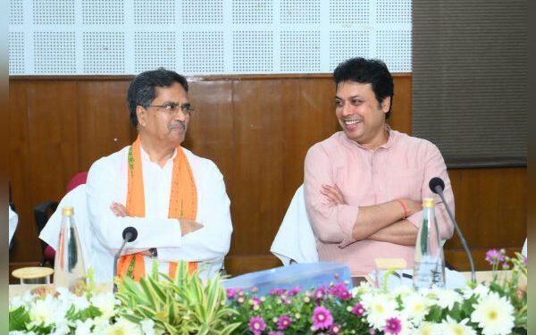  Tripura BJP discusses urban polls, plans seven political campaigns