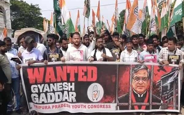  Tripura Congress observes ‘Black Day’, seeks CEC Gyanesh Kumar’s resignation