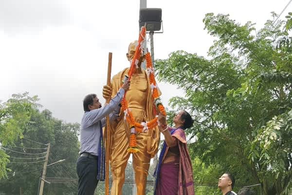 Gandhi Jayanti observed in Santirbazar with tributes, cultural programme
